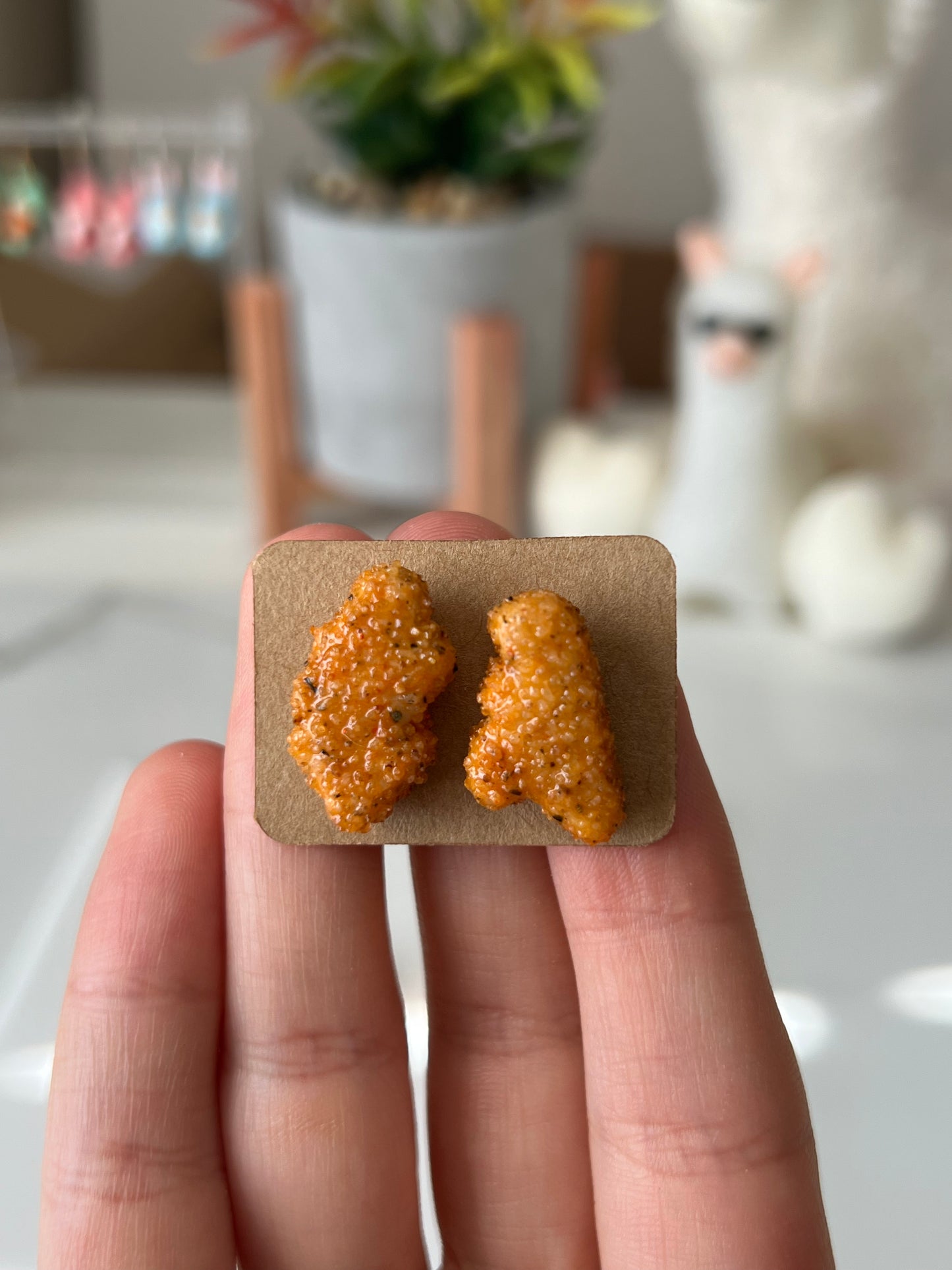 dino chicken nugget studs