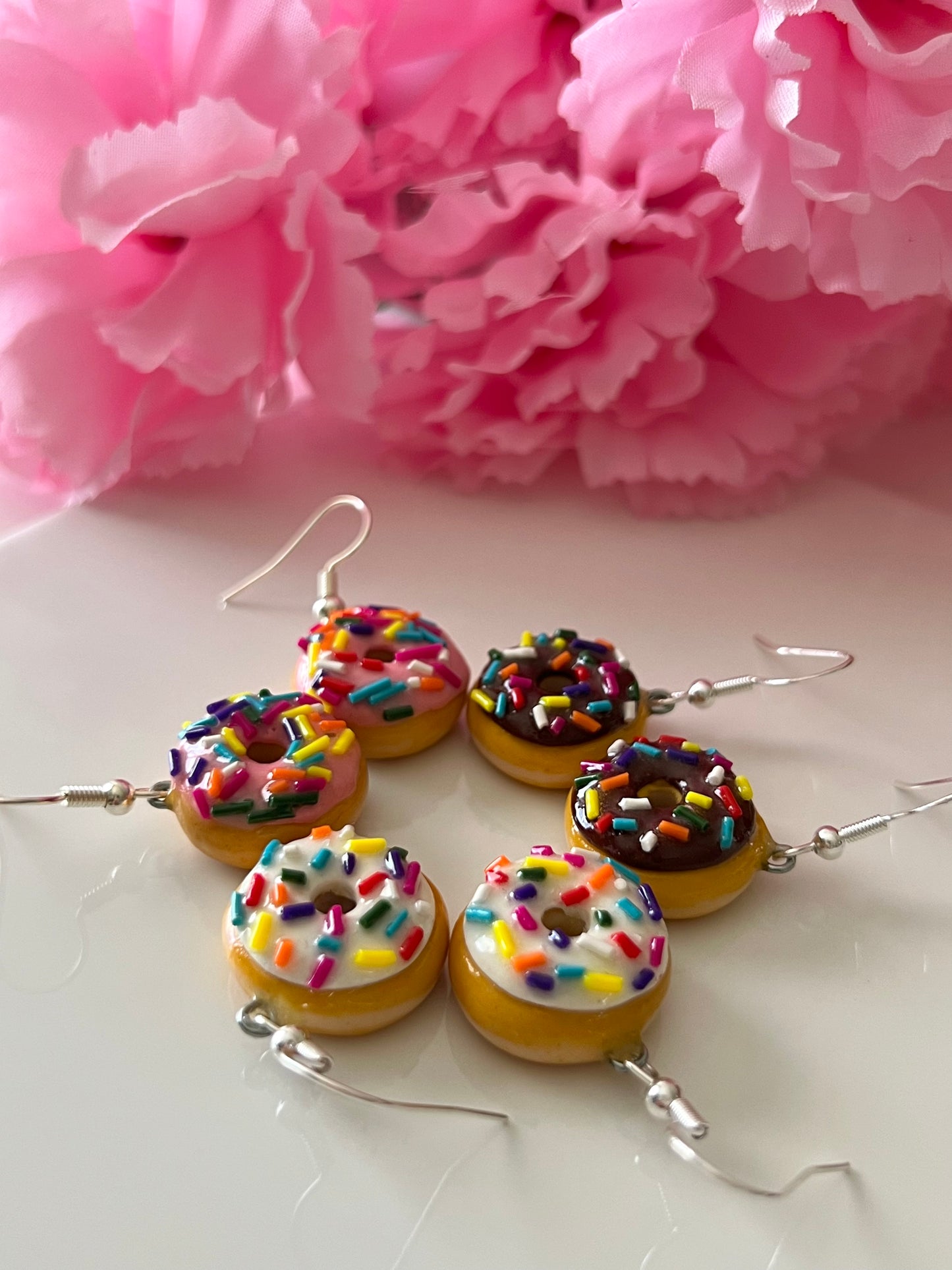 Sprinkle donut earrings