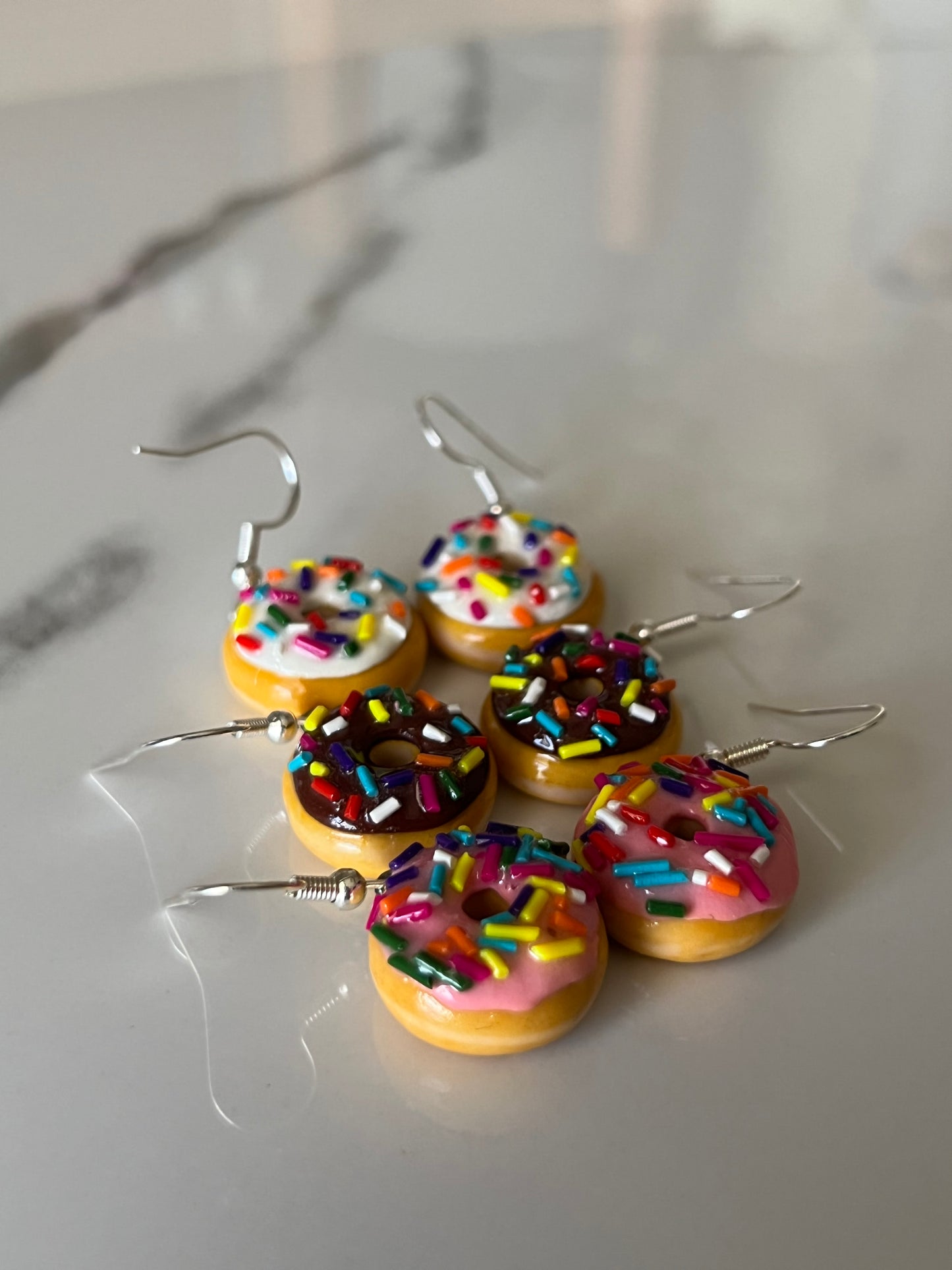 Sprinkle donut earrings