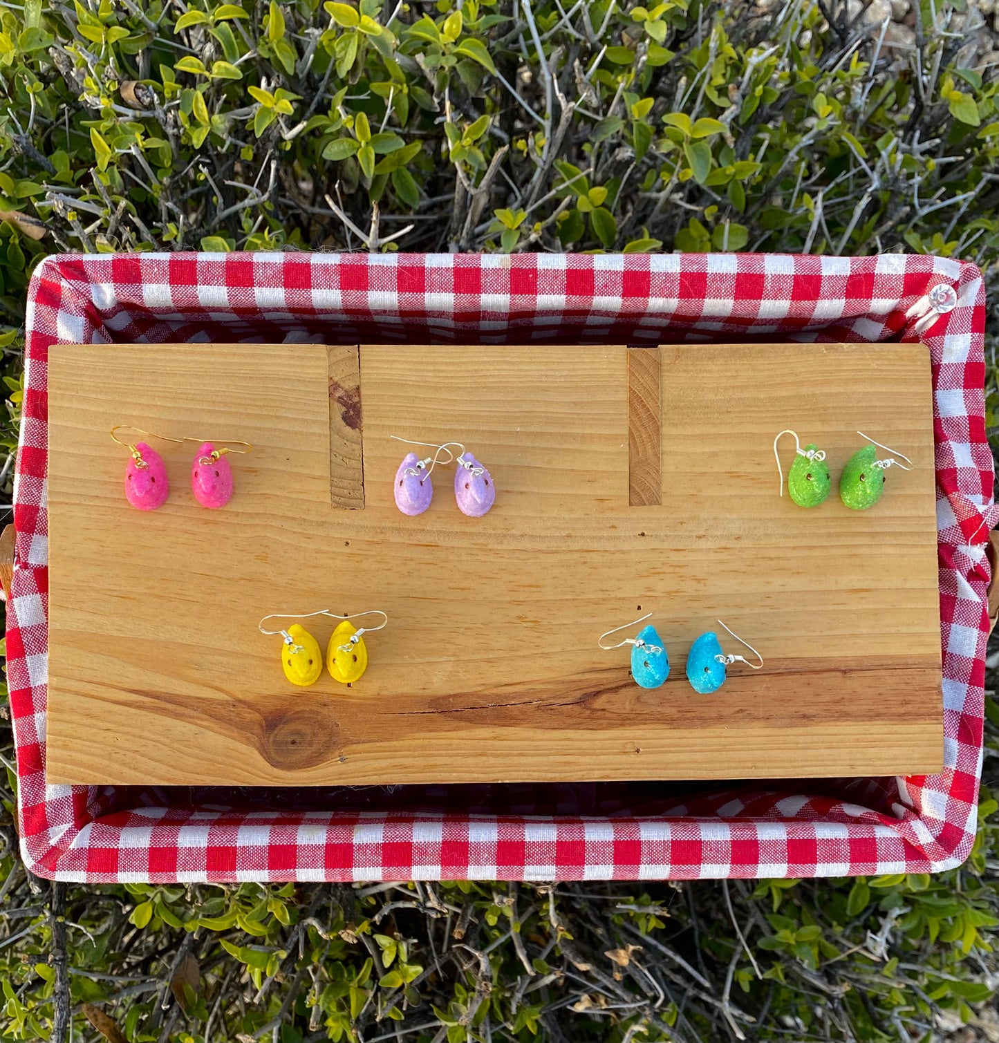 easter chick earrings