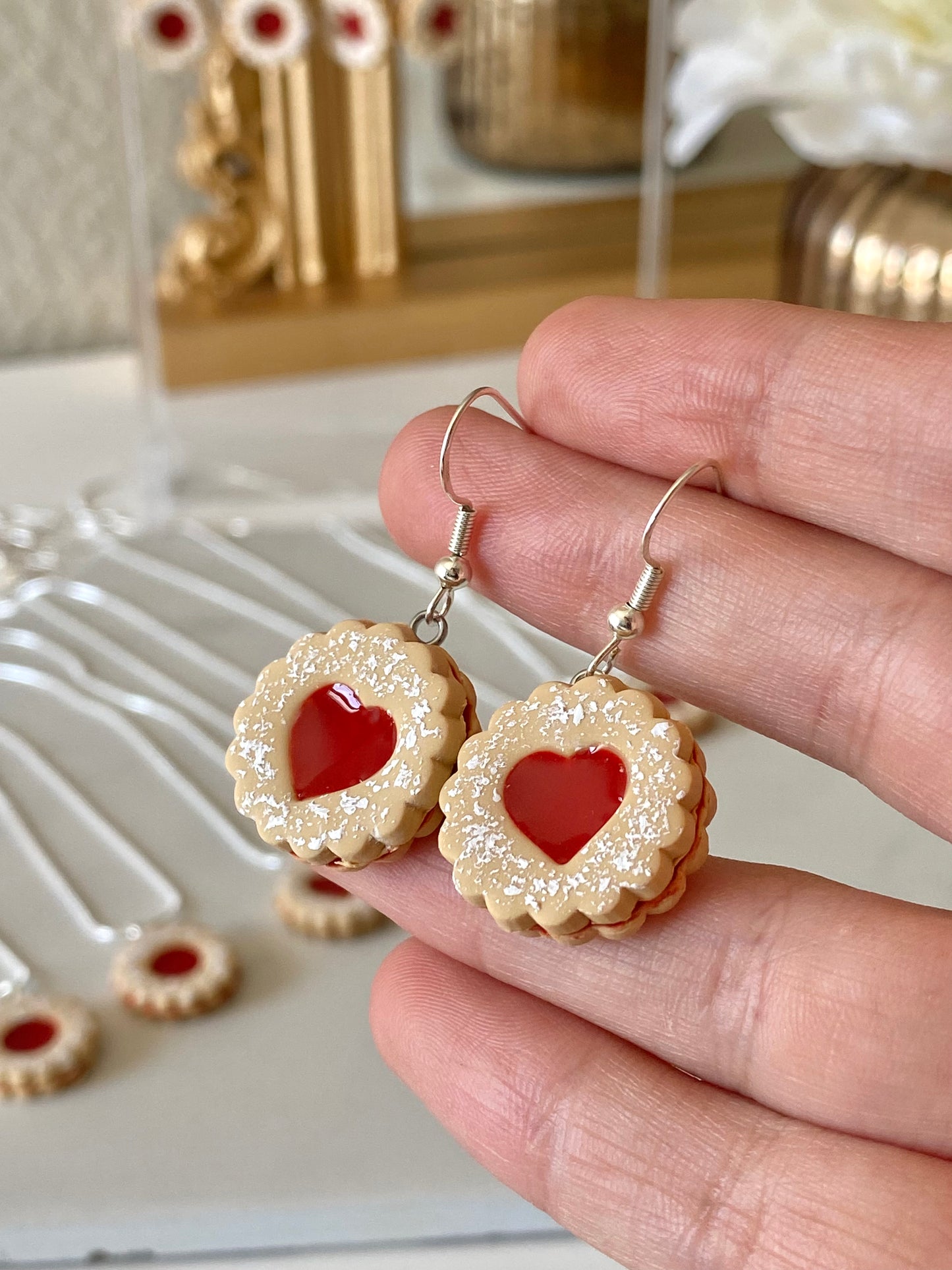 Linzer Cookie Earrings