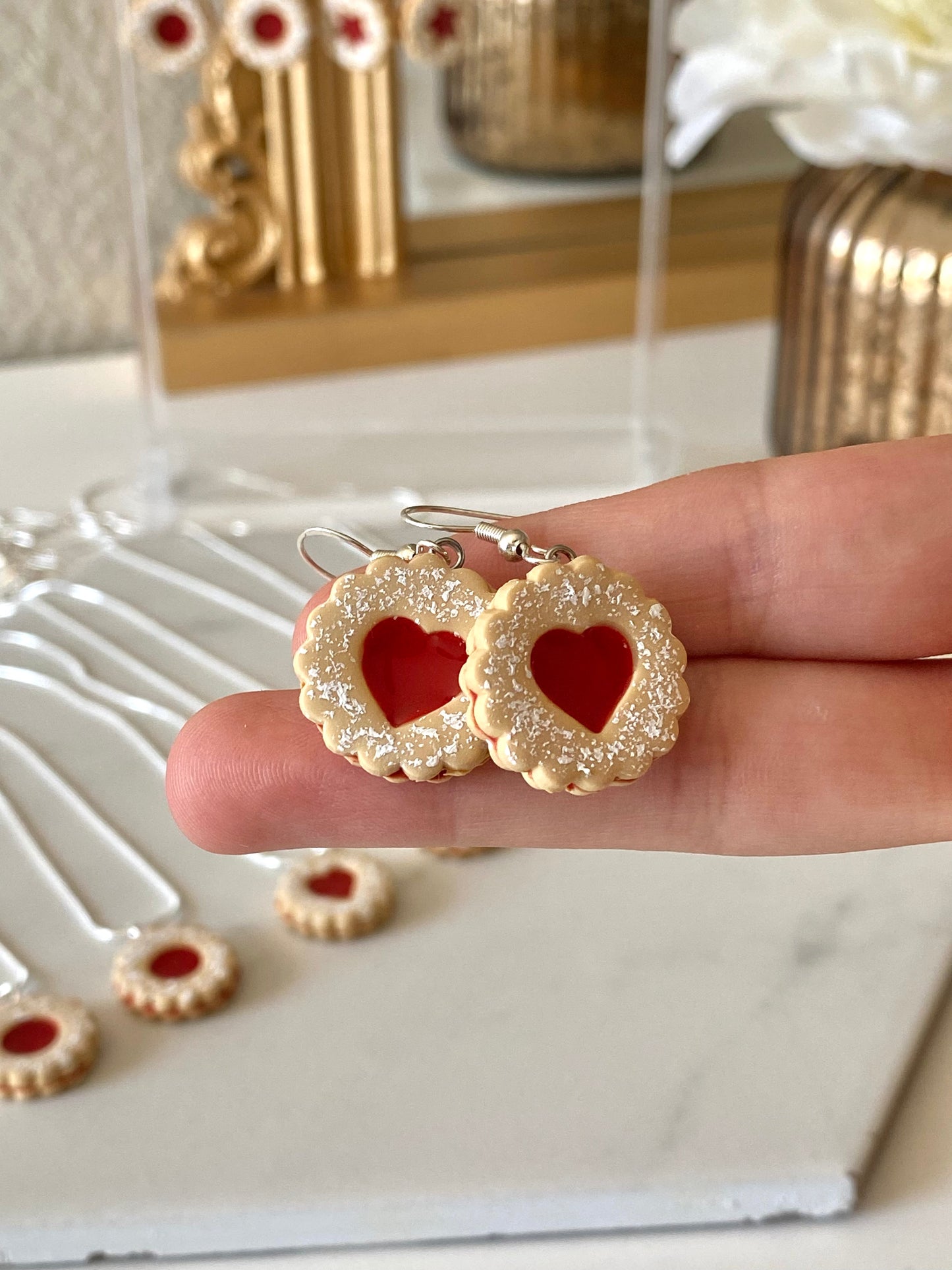 Linzer Cookie Earrings