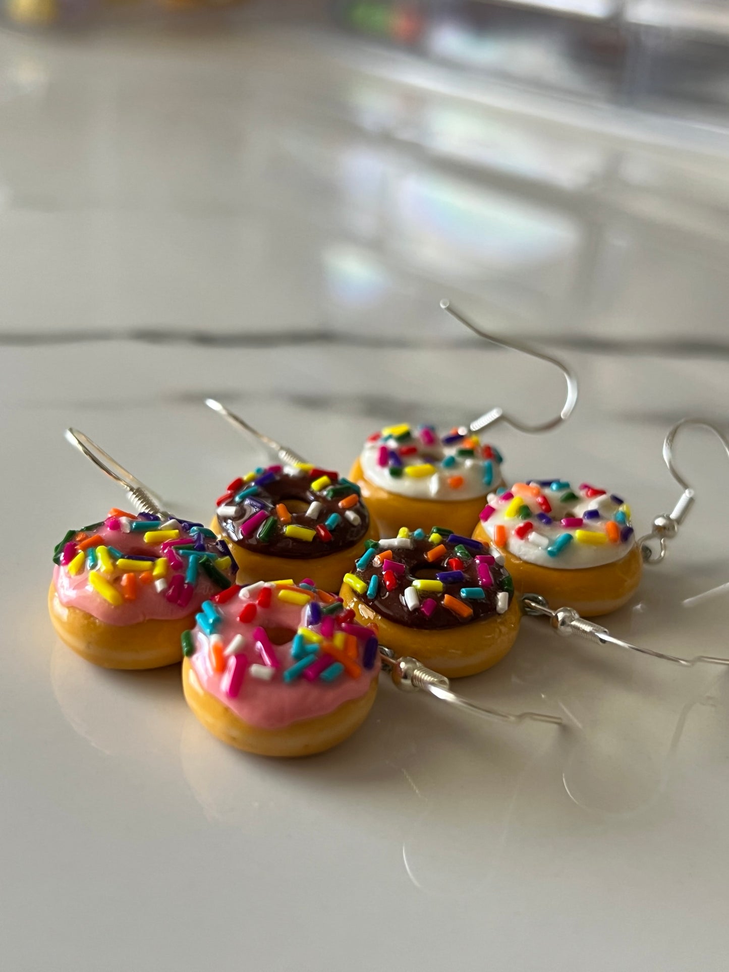 Sprinkle donut earrings