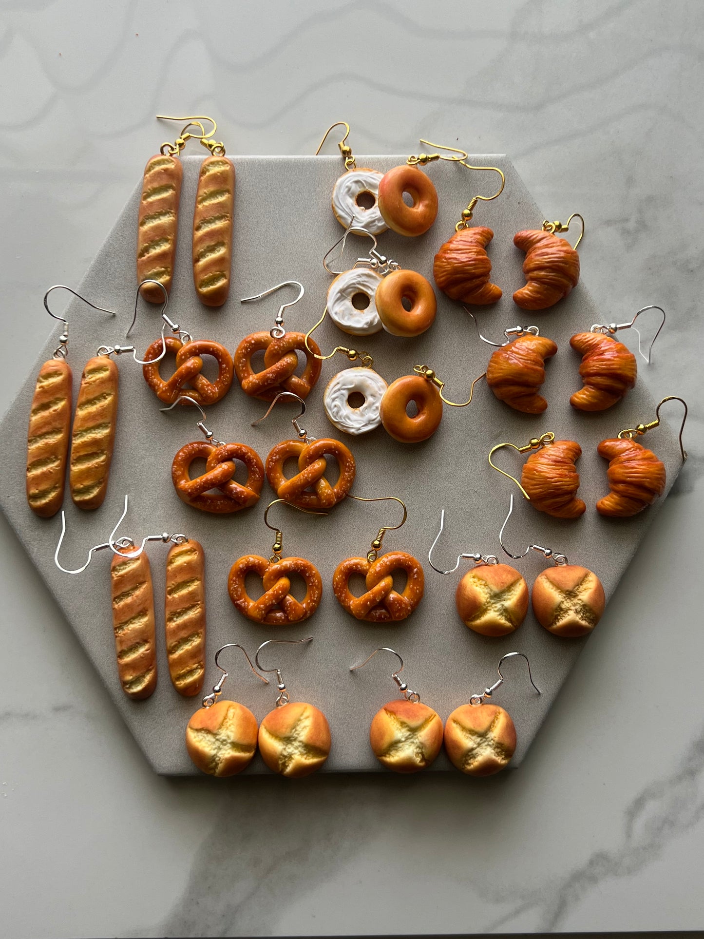 bakery earrings