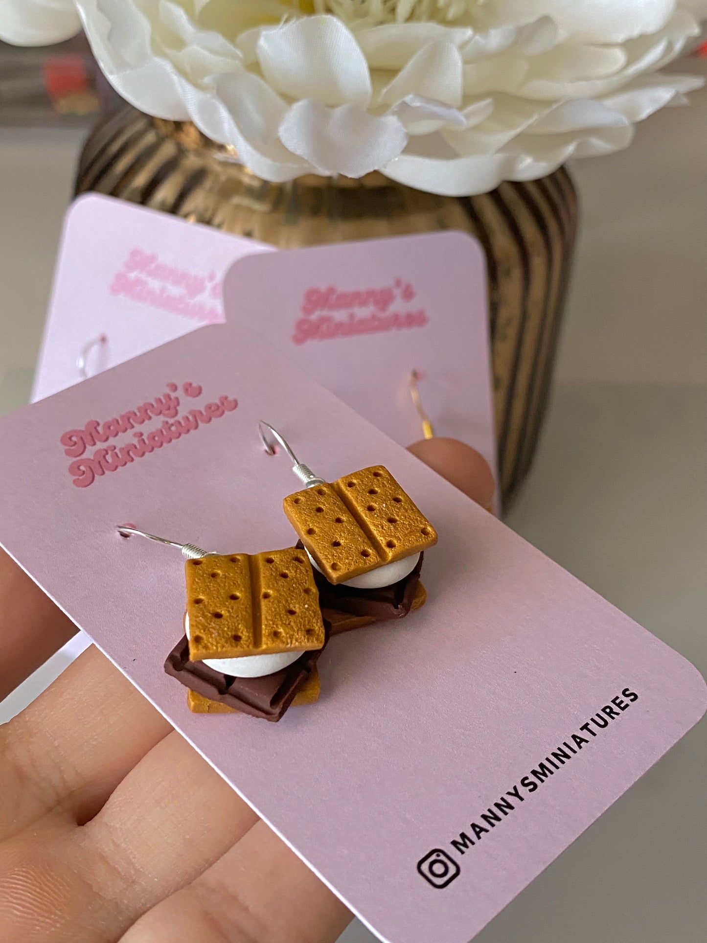 S’mores earrings