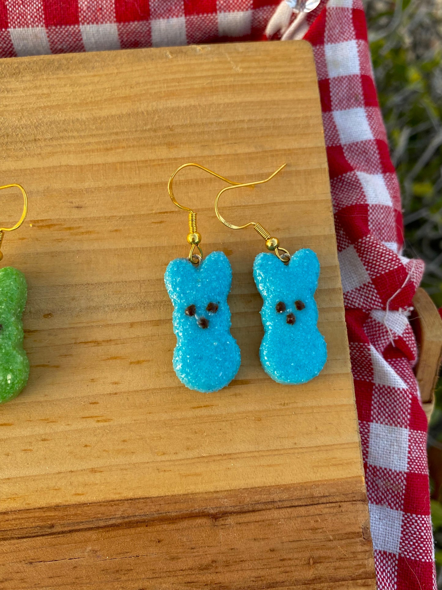 easter bunny earrings