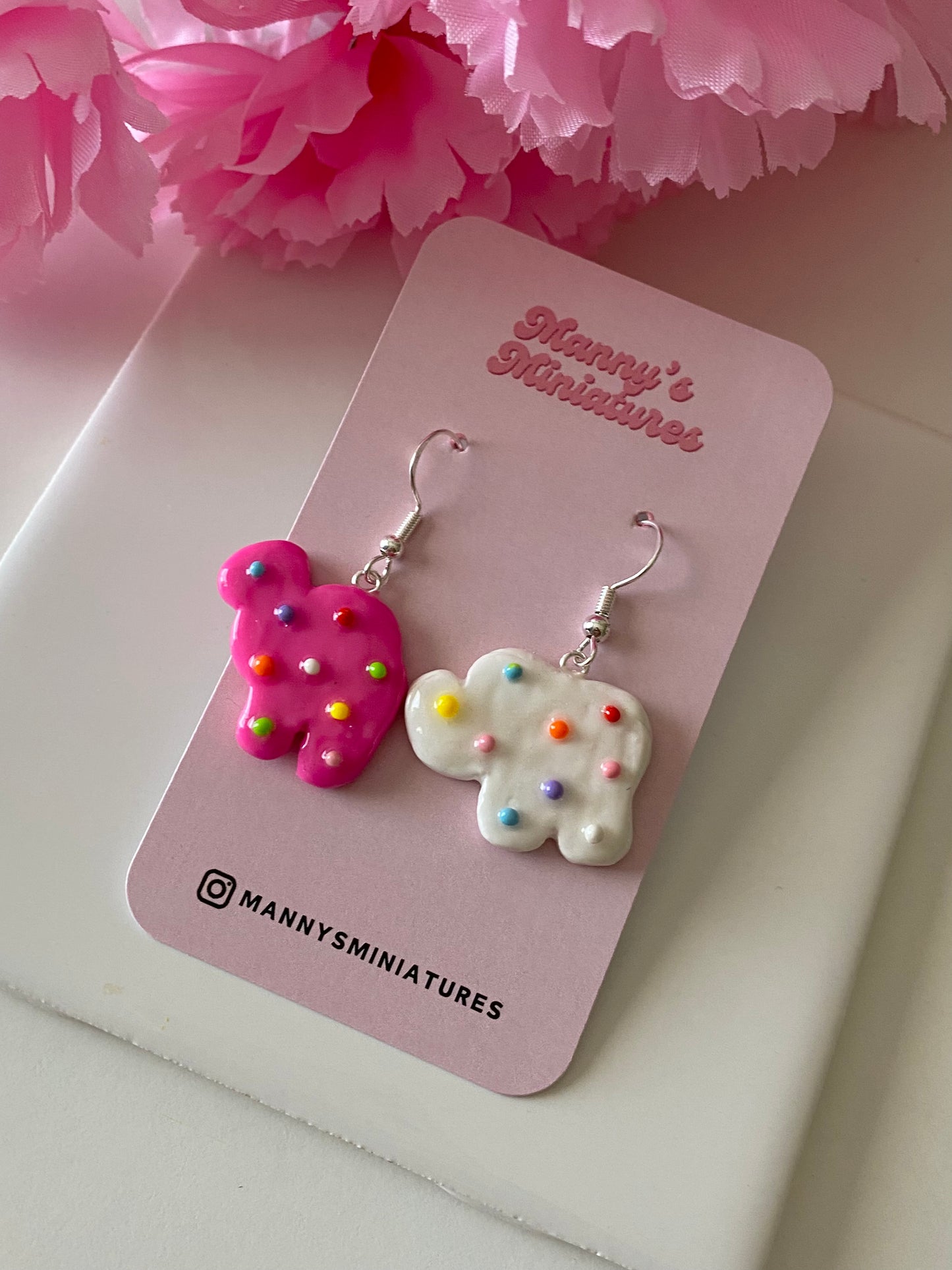 animal cracker earrings