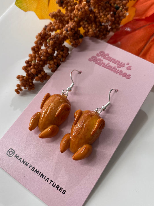 Thanksgiving turkey earrings