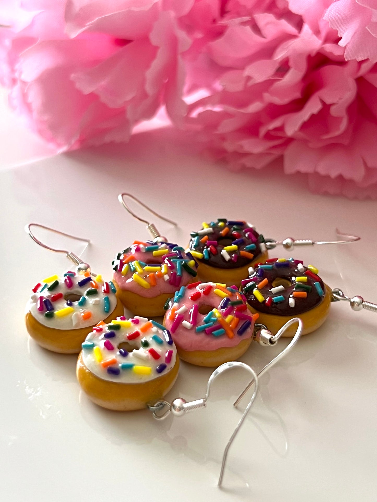 Sprinkle donut earrings