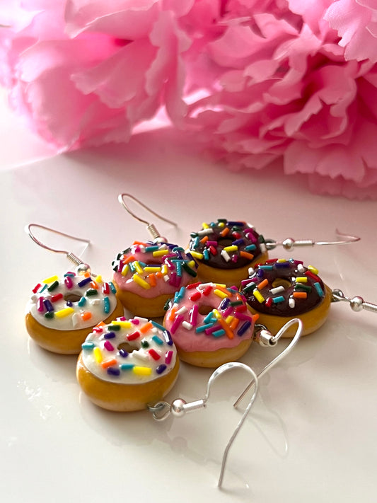 Sprinkle donut earrings