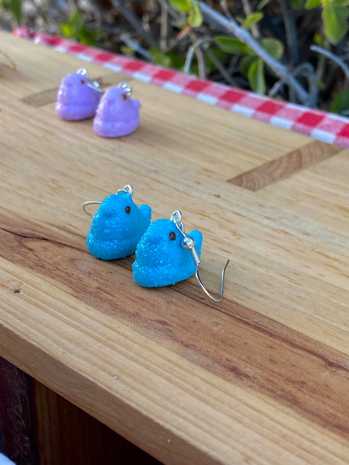 easter chick earrings