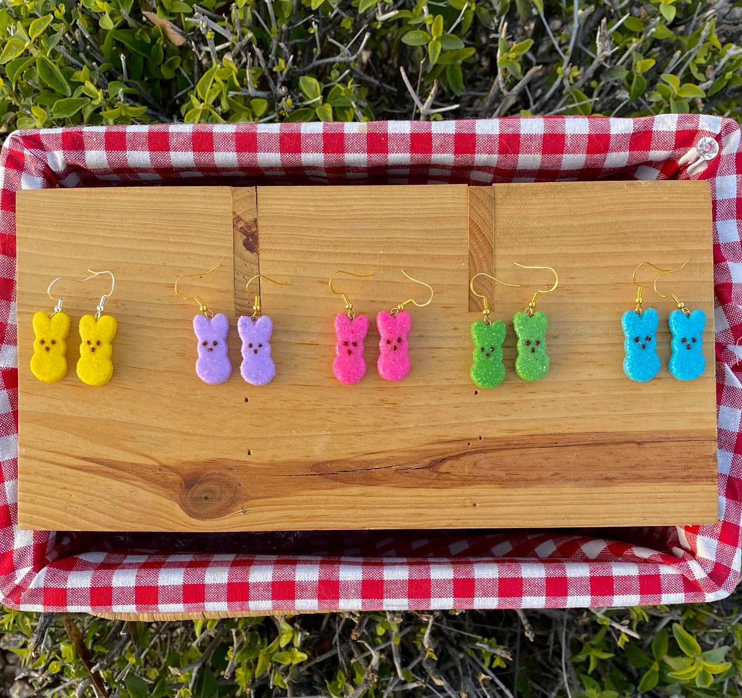 easter bunny earrings