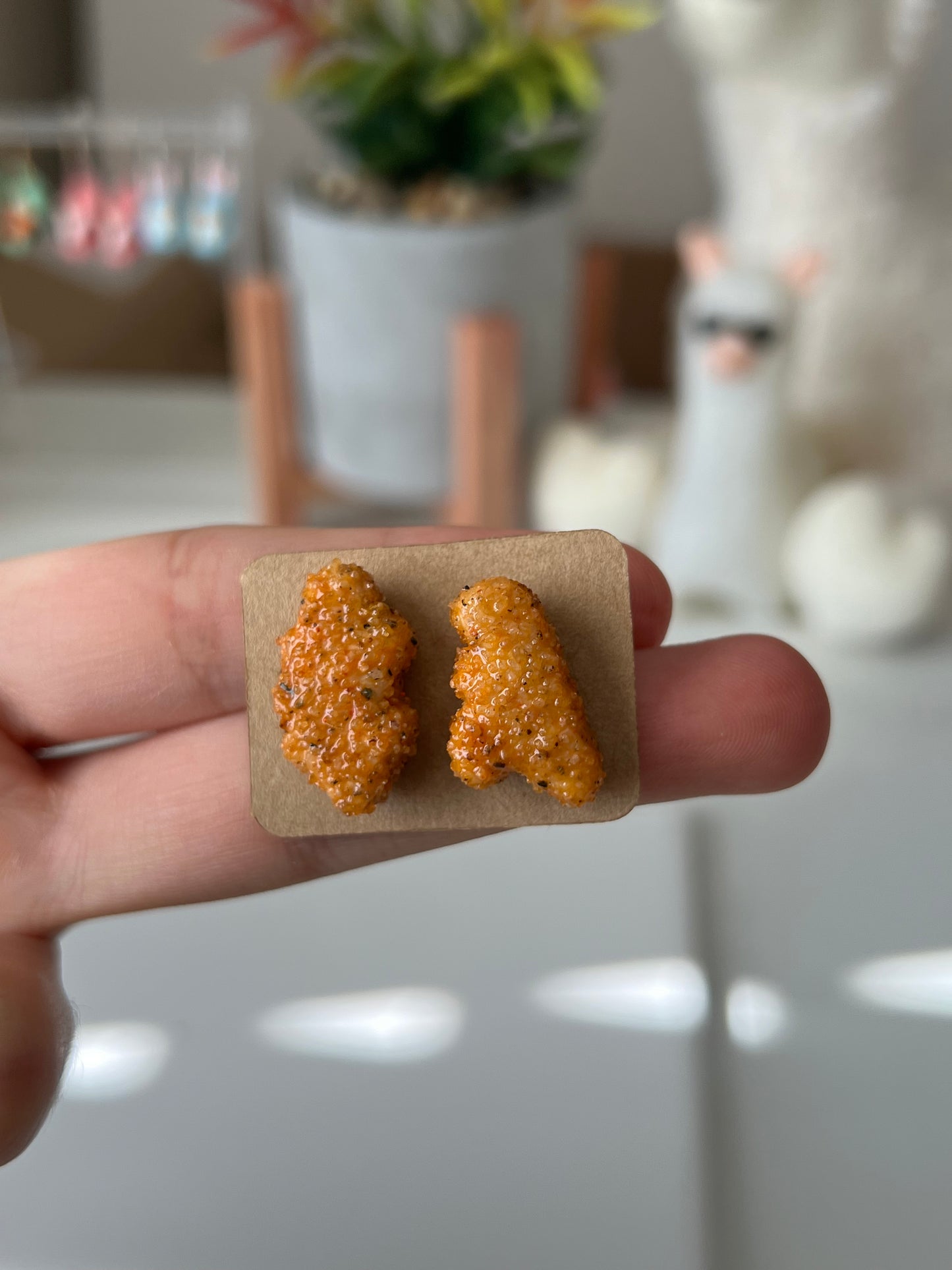 dino chicken nugget studs