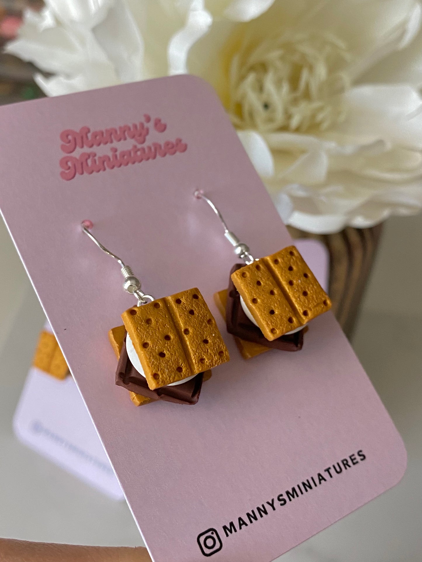 S’mores earrings