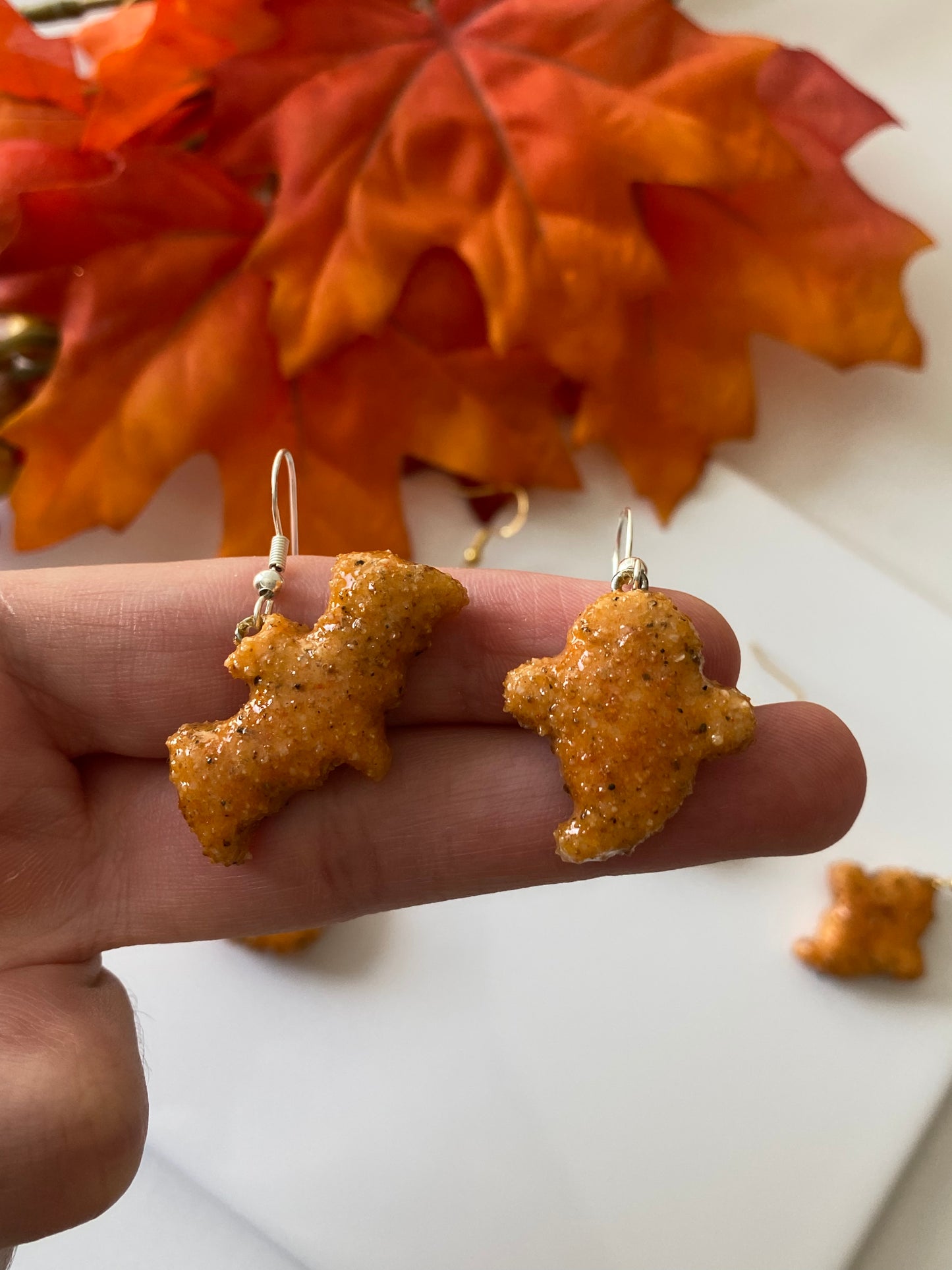 Spooky nugget earrings