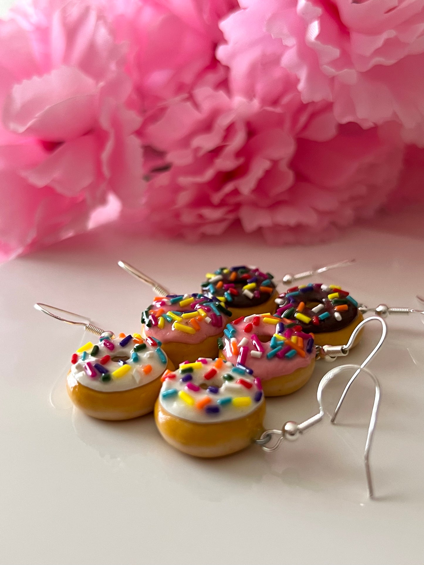 Sprinkle donut earrings