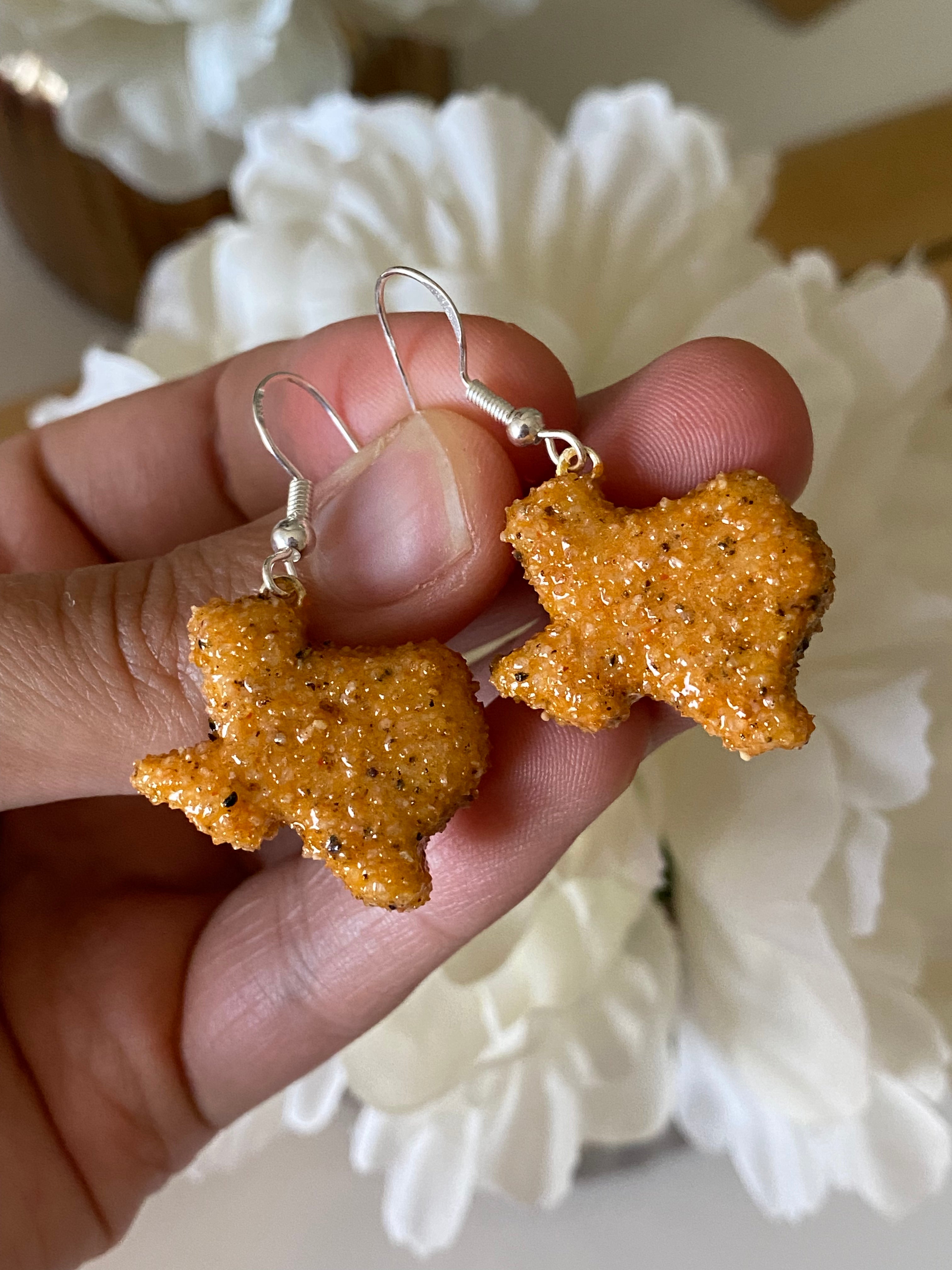 Chicken deals nugget earrings