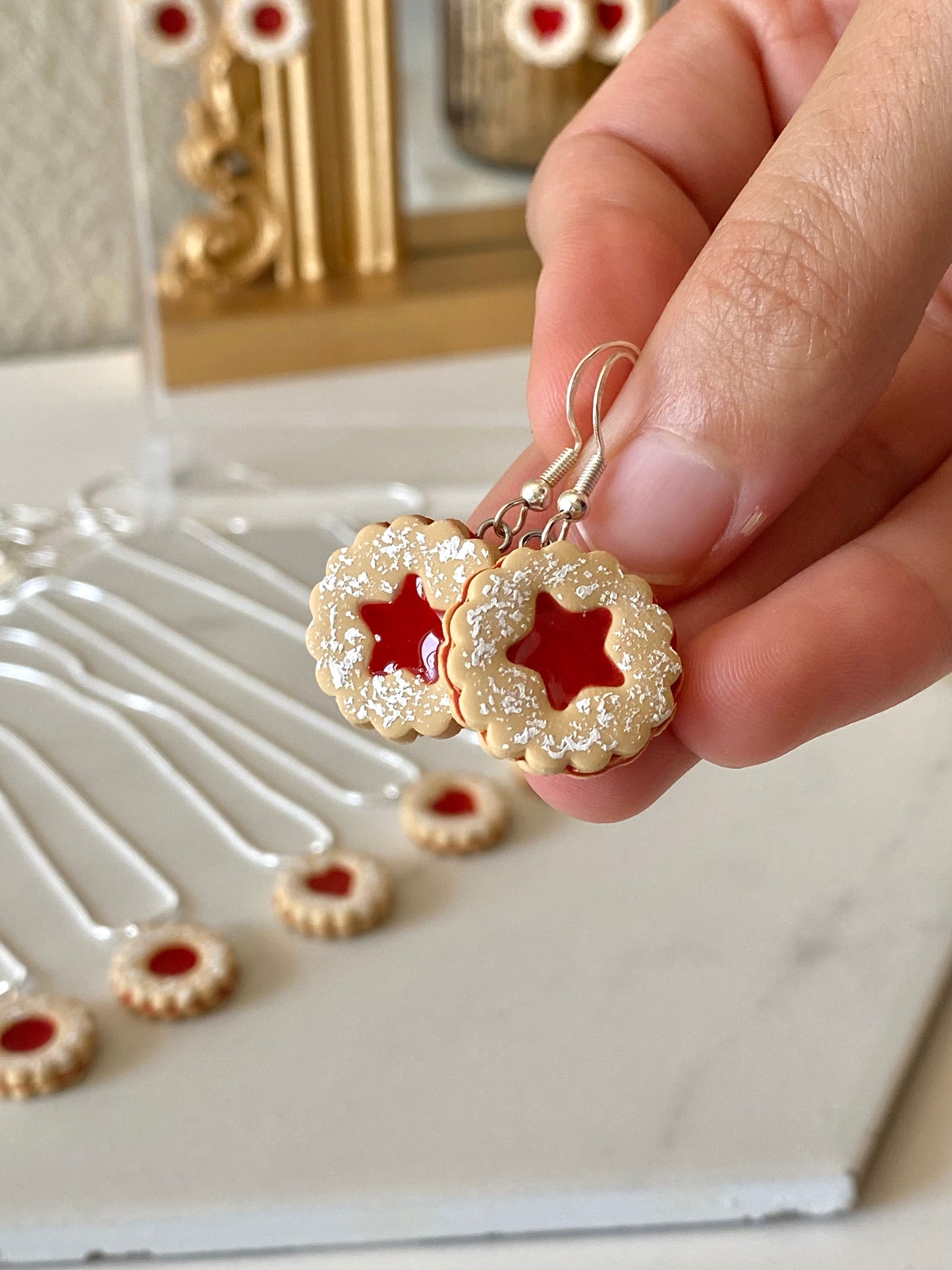 Linzer Cookie Earrings