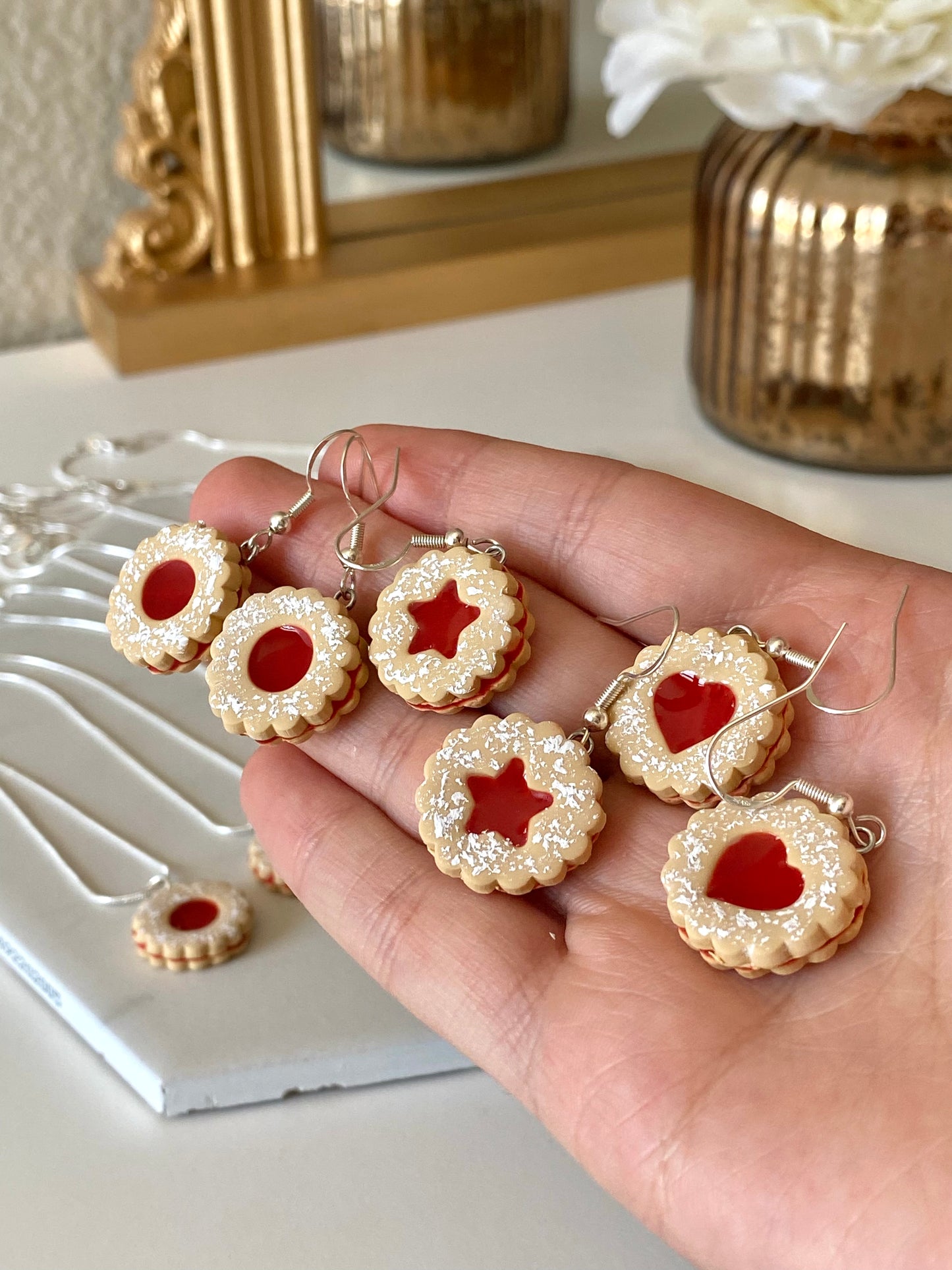 Linzer Cookie Earrings