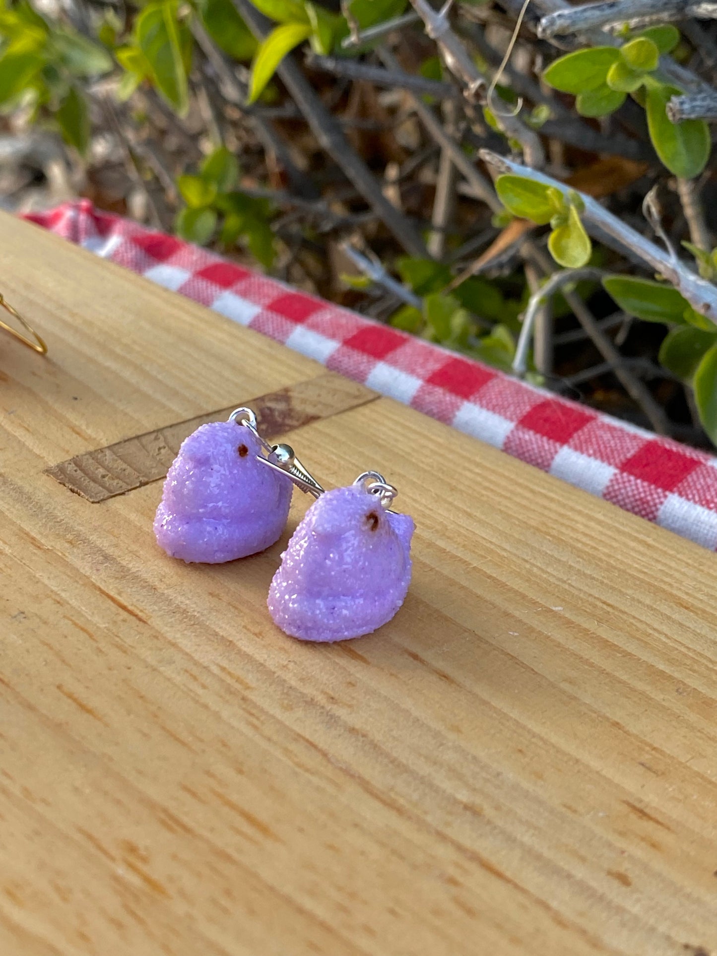 easter chick earrings