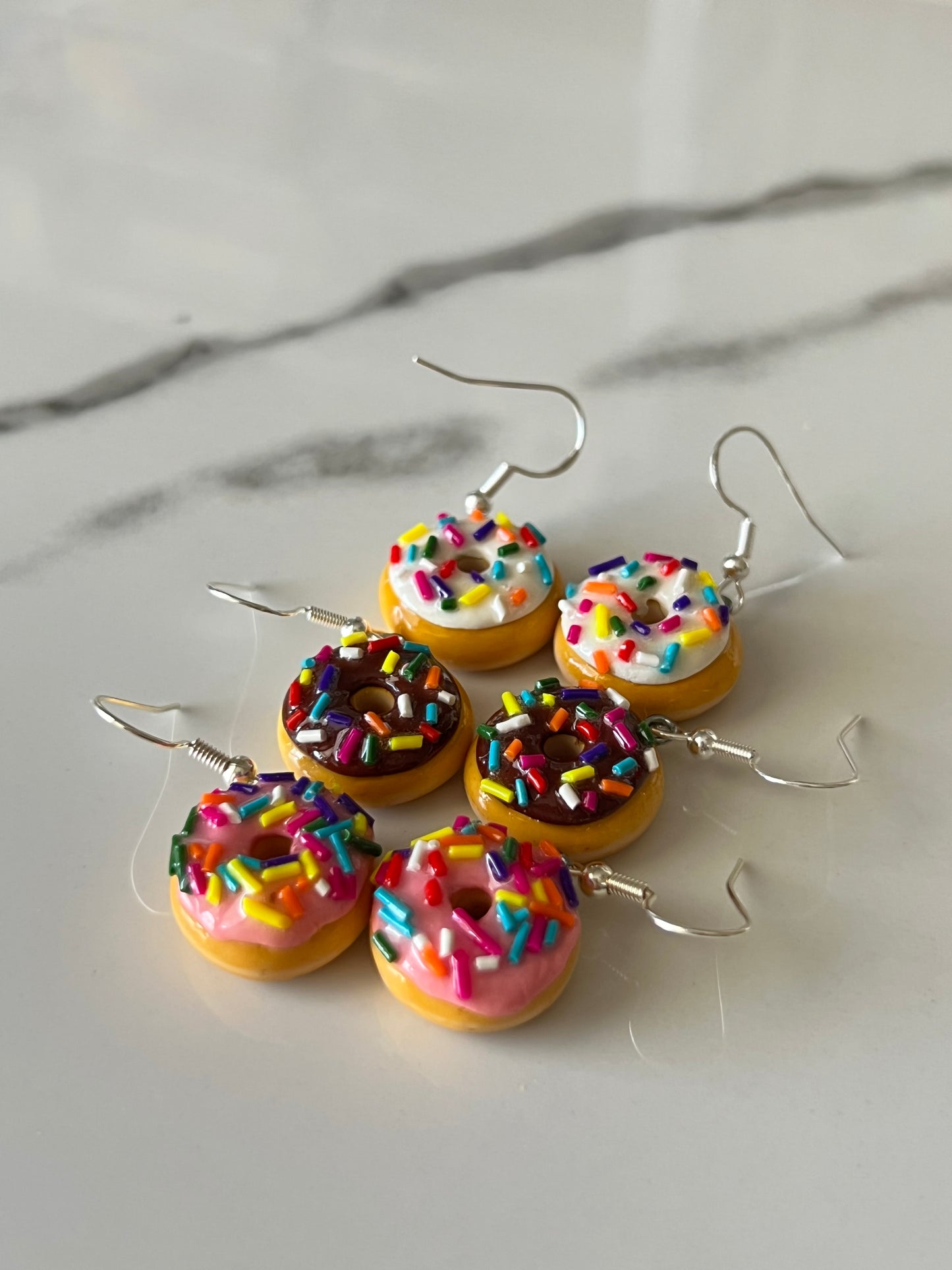 Sprinkle donut earrings