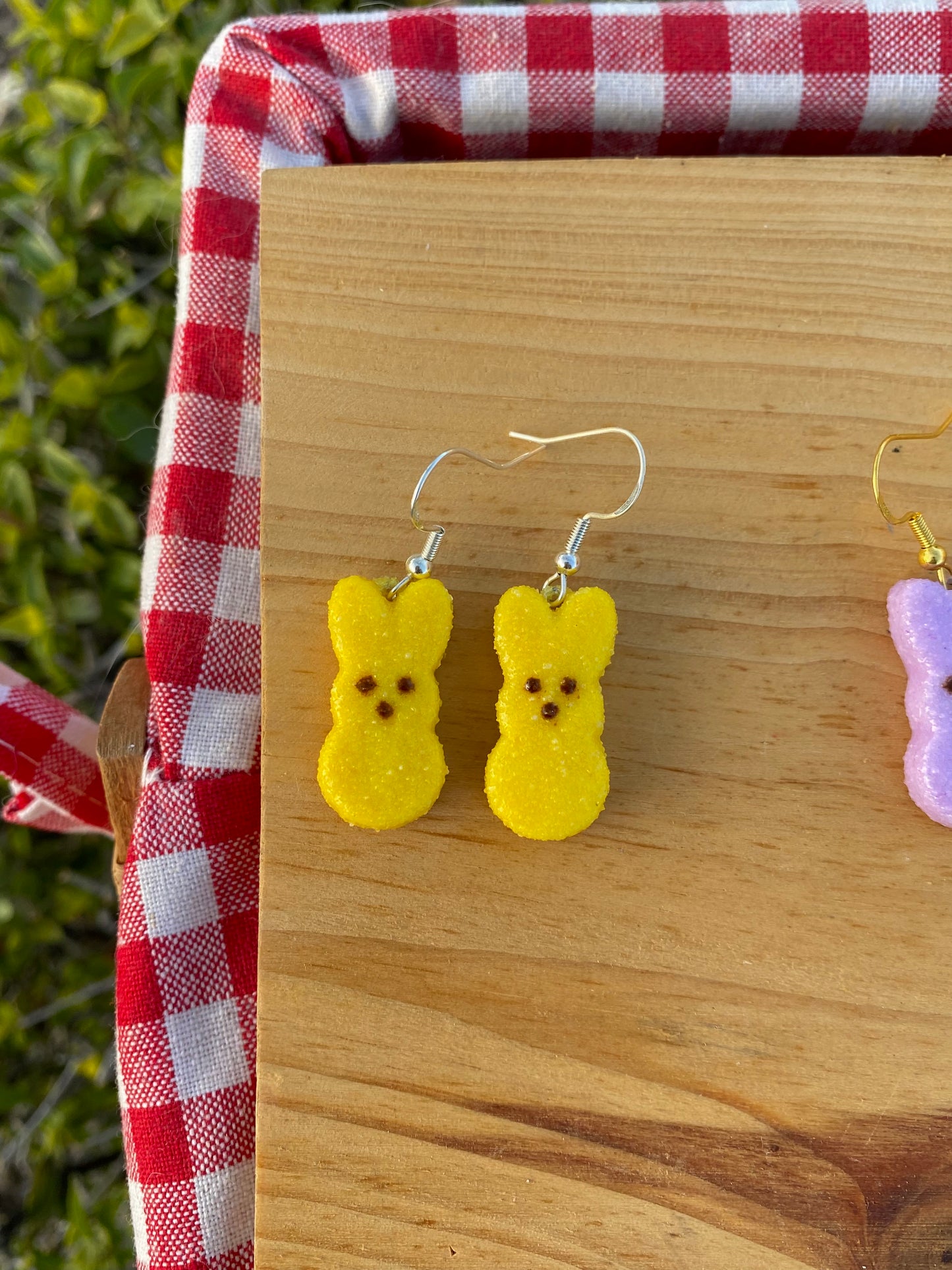 easter bunny earrings