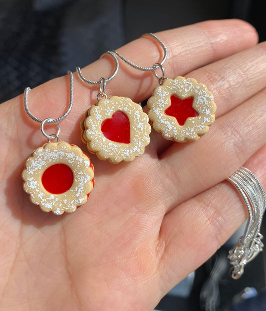 Linzer Cookie Necklace