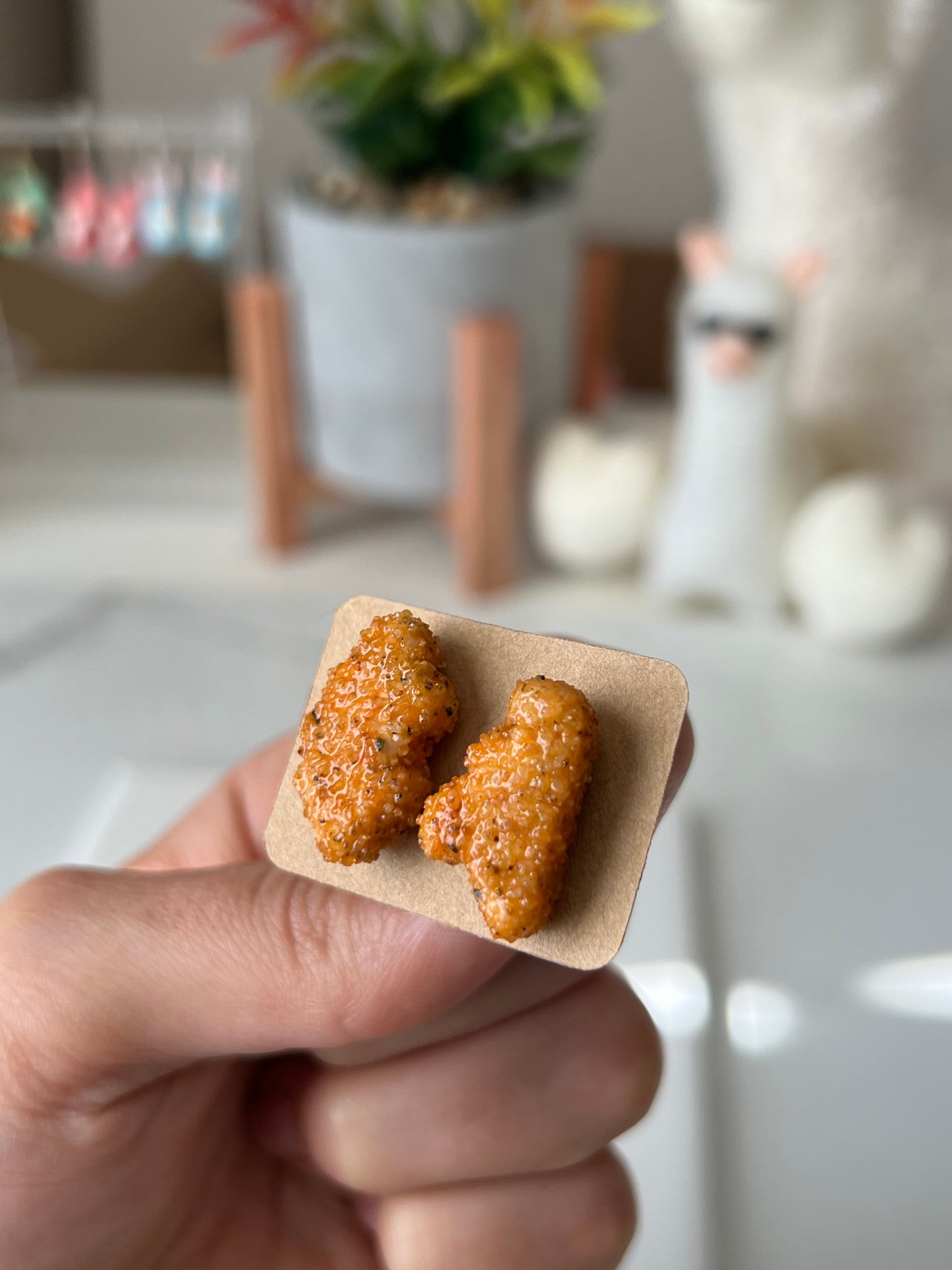 dino chicken nugget studs