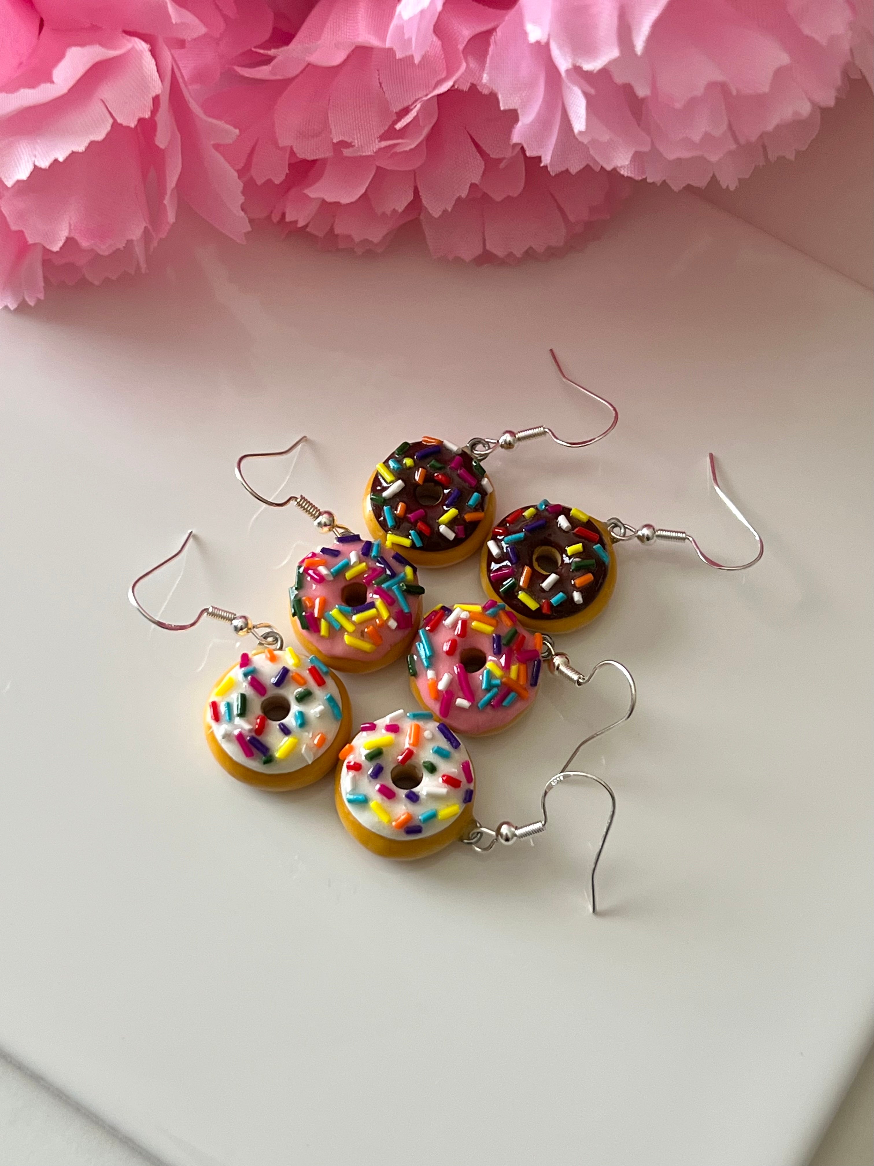 Rainbow outlet Sprinkle Dot Earrings | real sprinkles earrings | rainbow sprinkles | dangle earrings