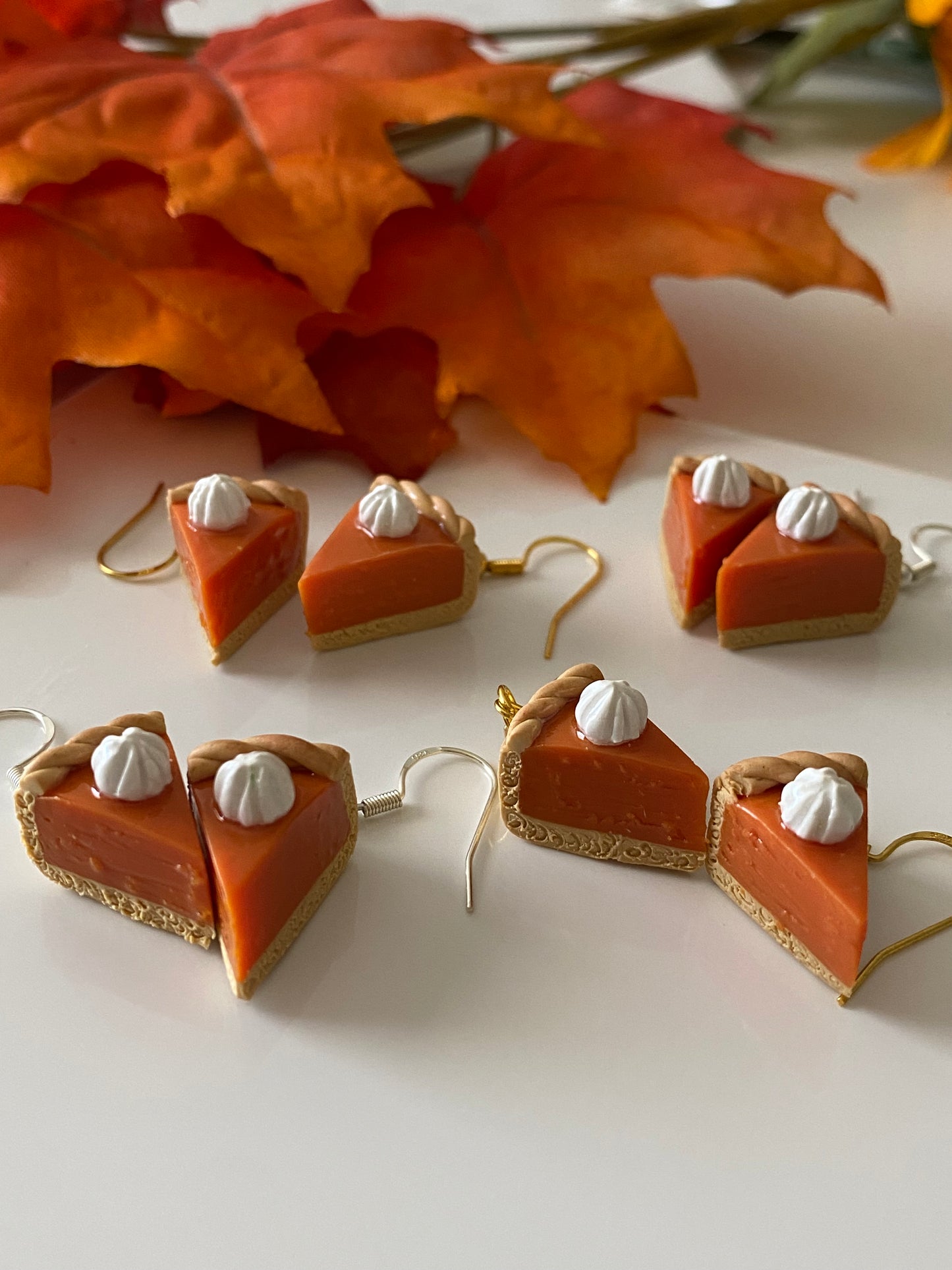 Pumpkin pie earrings