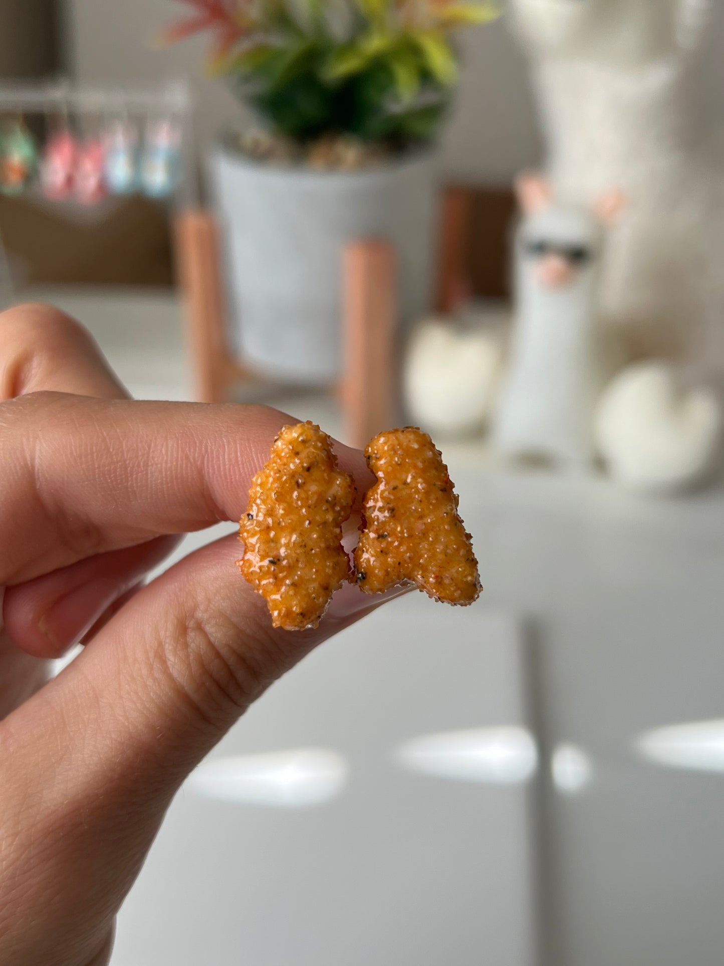 dino chicken nugget studs