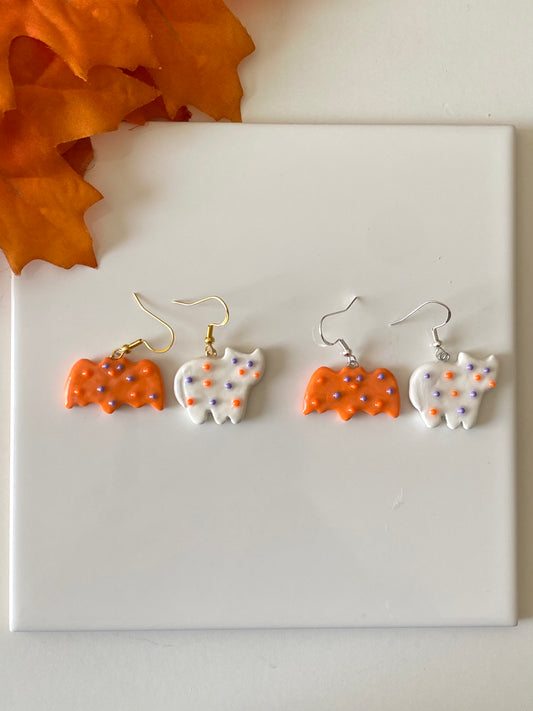 Spooky animal cracker earrings