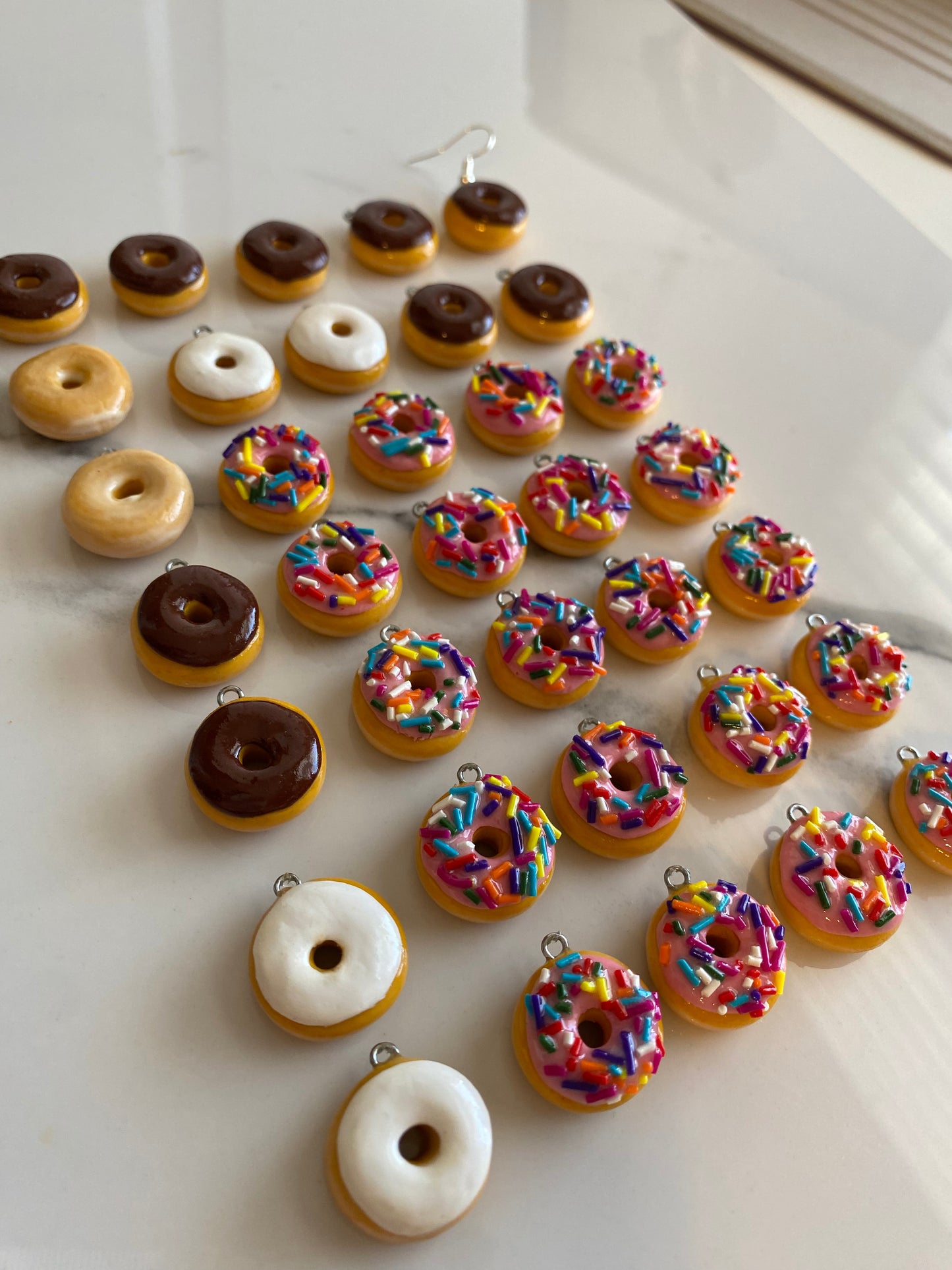 Donut earrings