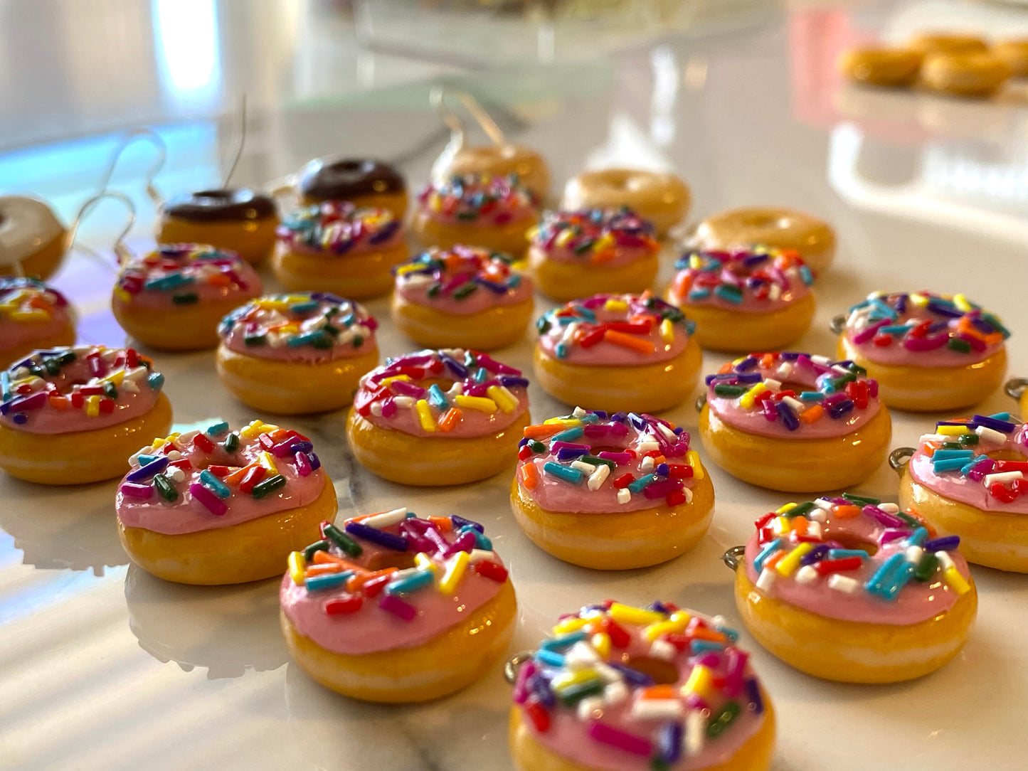 Donut earrings