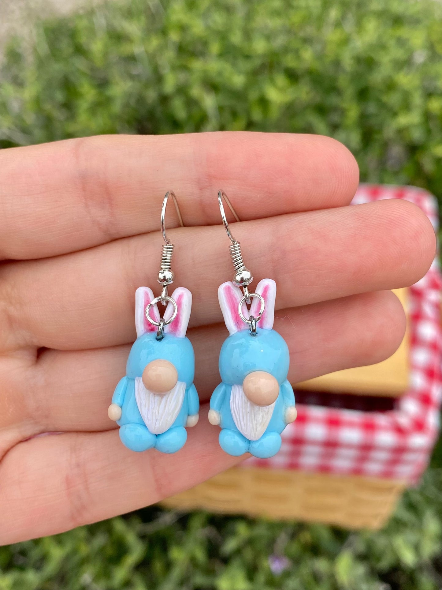 Easter gnome earrings