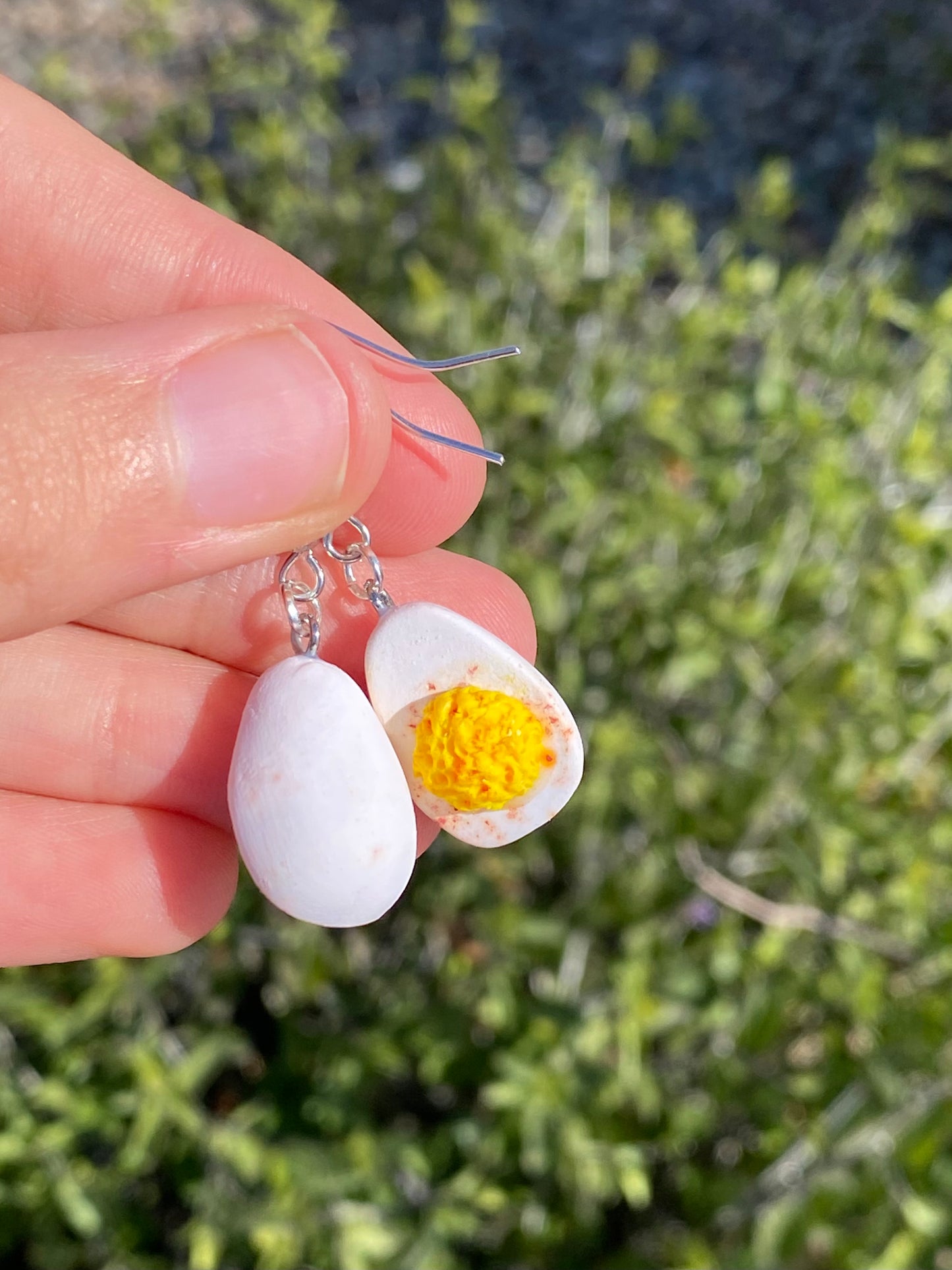 Deviled eggs earrings