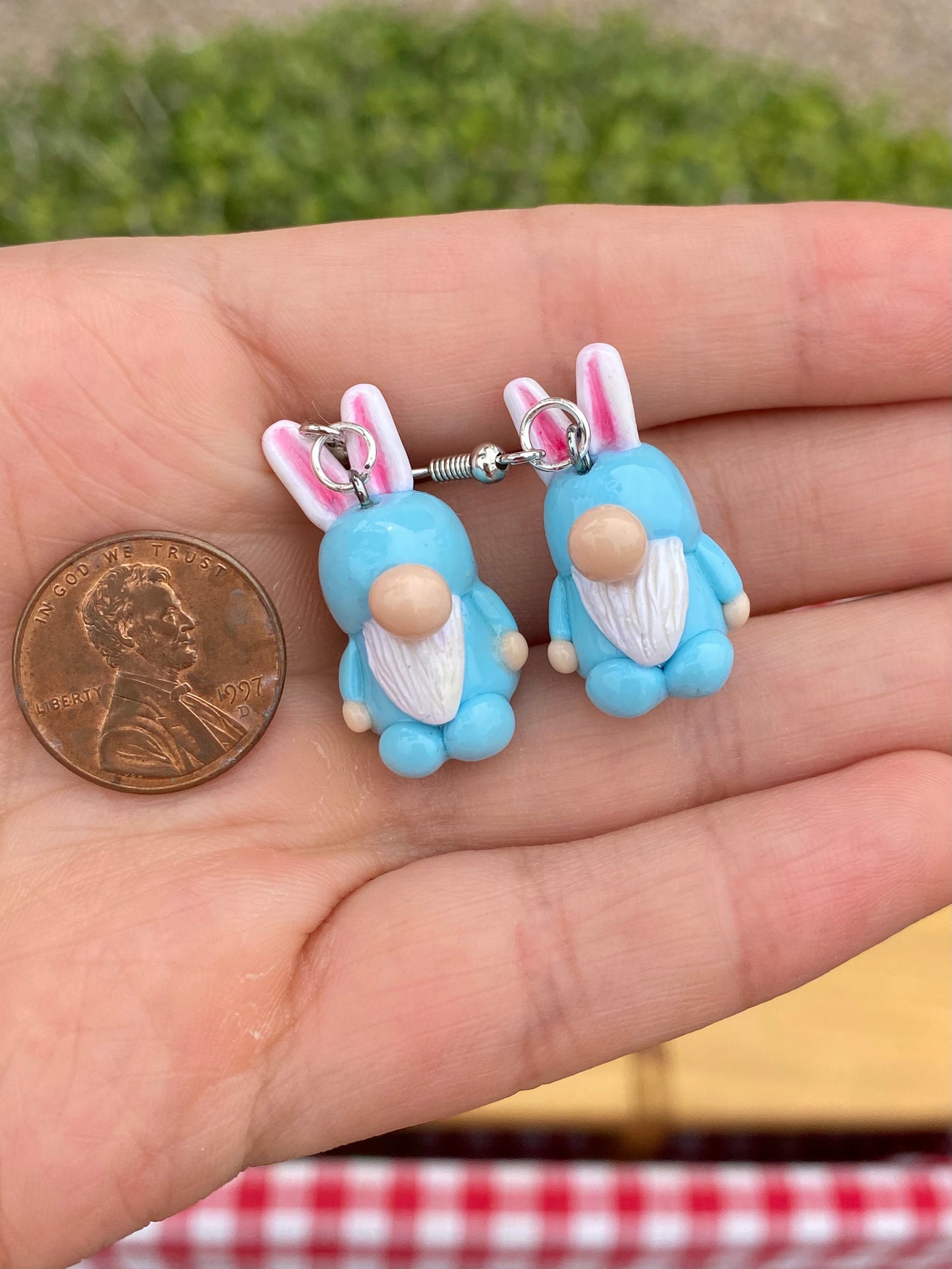 Easter gnome earrings