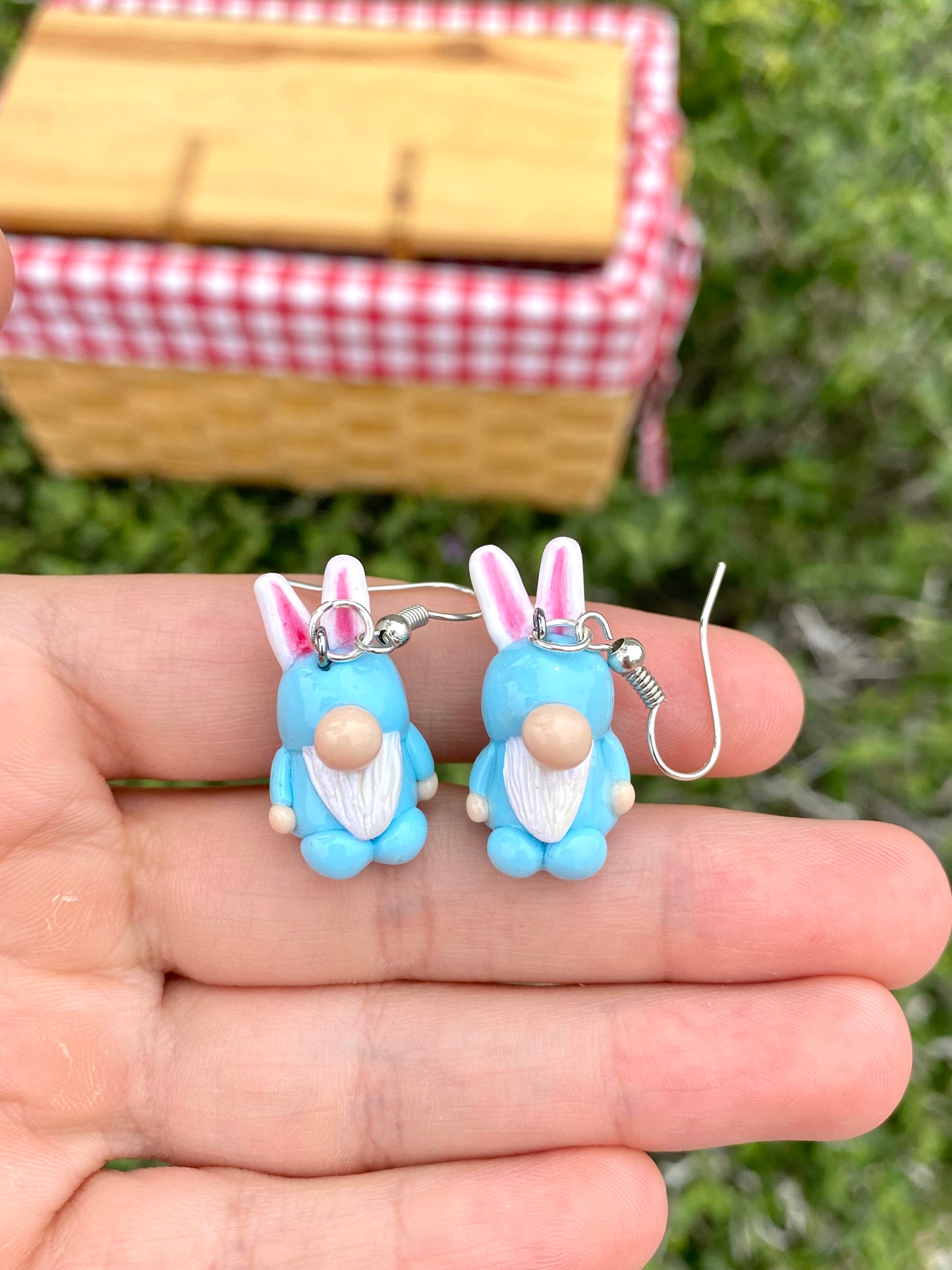 Easter gnome earrings