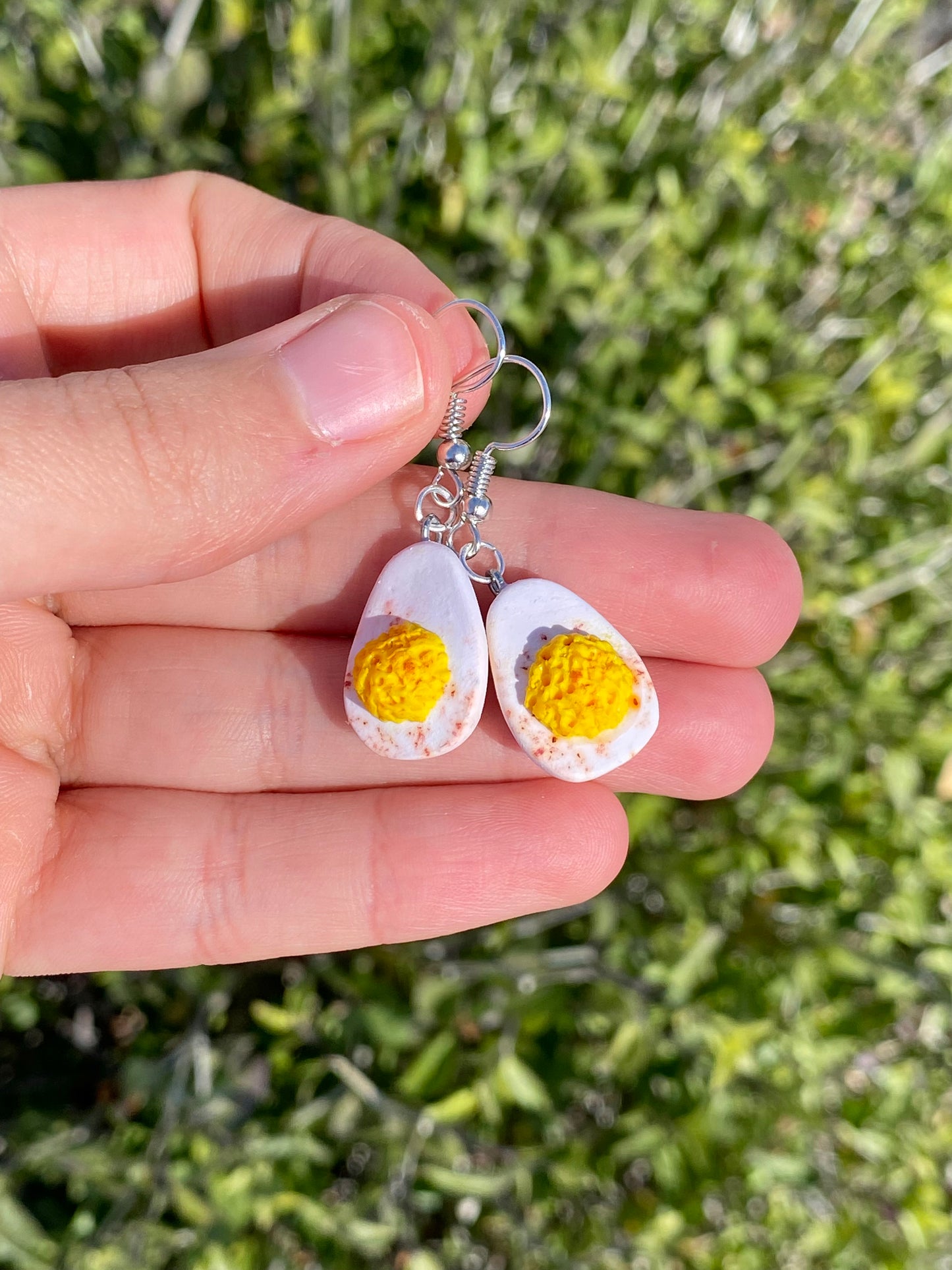 Deviled eggs earrings